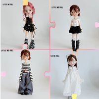 【60days Made】No Figure Female Doll's Clothing Accessories Off-shoulder Shirt High-neck Shirt Overshirt Fit Action Body For Blyth