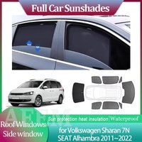 Car Sunshades For Volkswagen VW Sharan 7N SEAT Alhambra 2011~2022 Windshield Curtain Windows Sun Visor Sunroof Cover Accessories