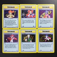 Proxy Pocket MonSter 2000 P.M GYM THE ROCKET'S TRAP SABRINA MISTY LT.SURGE KOGA RARE Single Card Classic Game Anime Cards Toys