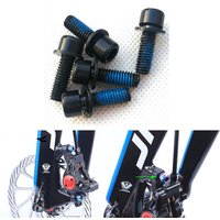 M6 Disc Brake Bolt Clamp 6mm MTB Mountain Bike Bicycle Screws With Washer Gasket 10PCS/a lot