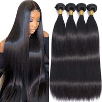 Straight Human Hair Bundles Remy Raw Virgin Jupade Human Hair Straight Bundles And Weaves Natural Black Hair Bundles Extensions image 3
