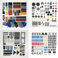 Technical Accessories Bulk Brick Pin Peg Beam Axle Connector Studded MOC Multiple Size Car Technology Parts Building Blocks