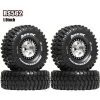 RED SPIDER 4Pcs 1.9" Metal Beadlock Wheel 120*45mm Tires Set for Axial SCX10 II TRX-4 1/10 RC Crawler Car Model Upgrade Parts