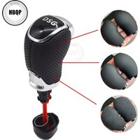 For Skoda Octavia Superb Yeti DSG Gear Shift Knob Leather With DSG LOGO Car Parts Gear Shift Head Car Accessories