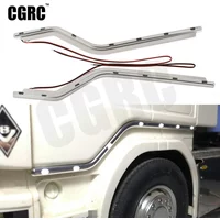 1 Pair RC Model CNC Aluminum Alloy Door Side LED Light For 1/14 Tamiya RC Truck For scania R620 56323 R730 R470