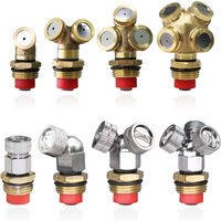 Brass 1/2" Misting Nozzle DN15 Atomizing Sprayer with Strainer Nebulizer Hose Water Sprinkler for Garden Lawn Irrigation Tool