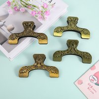 Vintage Flower Embossed Pattern Wallet Clip Creative DIY Journal Material Collage Student Supplies Stationery