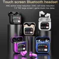 SE60 Touch Screen ANC ENC Wireless Earbuds Low Latency Gaming Bluetooth Headphones Touch Control Music Play TWS In Ear Earphones
