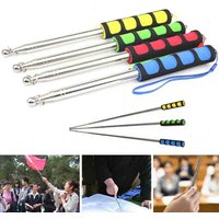 1.2/1.6M Handle Flagpole Telescopic Stainless Steel Tour Guide Banner Flagstaff Teaching Stick Teacher Pointer Hand Flagpole