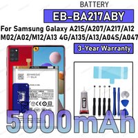 AliExpress EOBATACC 100% New Zero Cycle EB-BA217ABY Battery For Samsung Galaxy A21S/A12/M02/A02/M12/A13 4G/A13/A04S/A047 Replacement Batteria Batter