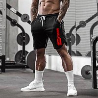 Muscleguys Gym Shorts Männer Mesh Quick Dry Sport Jogger Bodybuilding Kurze Jogginghose Basketball Fitness Workout Aktive Shorts