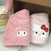 Sanrio Dry Hair Hat Anime Cinnamonroll Melody Bath Hat Cartoon Kawaii Cute Superabsorbent Home Bathroom Towel Girls Cute Gifts