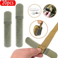 20Pcs 12cm Tactical Fastening Binding Strap Hook & Loop Reusable Strap Molle Nylon Straps for Outdoor Bag Clothes Shoes Backpack