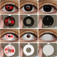 EYESHARE Halloween Little Devil Color Contact Lenses for Eyes Anime Accessories Cosplay White Lens Pupilentes Black Lenses