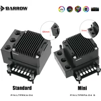 Barrow CPU Water Block with Integrated Pump Reservoir POM/Acrylic CPU Cooler for AMD AM3 AM4 AM5/INTEL 1700 1200 115X X99 Socke