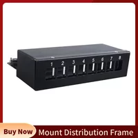 RJ45 8 12 Port Empty Blank Patch Panel Keystone Jack Sockets Desktop Wall Mount Distribution Frame For RJ 45 UTP STP Modules