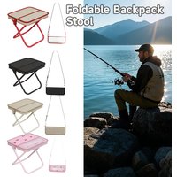 Outdoor foldable stool portable backpack stool with lightweight mini carry outdoor camping chair, fishing stool, picnic stool