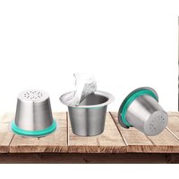 Nespresso dosettes de café en acier inoxydable capsules rechargeables Nesspreso tasse de filtre à café réutilisable nouveaux outils de cafetière de bricolage