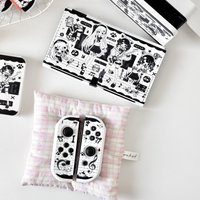 Cartoon Switch Protective Case Kawaii Cute Gaming Console Cover Compatible with Nintendo Switch 2/OLED Controller Joy-Con Cover