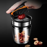 Creative304Stainless Steel Red Dates Slicer Thickened Press Type Fruit Splitter Multi-Purpose Kitchen Gadget