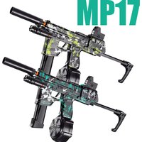 New Mp17 Camouflage Skin Can Launch Gel Ball Toy Gun with 7.4V Battery High Quick Release Outdoor Toy Team Interactive New Gift
