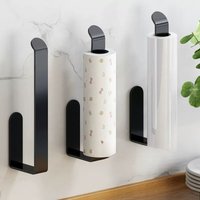 Plastic Paper Towel Holder,Versatile Wall-Mounted Tissue Holder -No-Drill, Space-Saving Storage for Kitchen &Bathroom Essentials