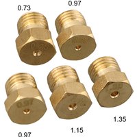 5 Pcs Burner Gas Natural Gas Hob For LPG Conversion Kit Jets Nozzles Injectors Set M6 X 0.75 Thread Kitchen Parts