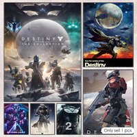 Play Game Destiny 2 Poster Poster Home Prints Wall Painting Bedroom Living Room Decoration Office Sticky Wall