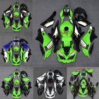 Grün-schwarz bedrucktes Motorrad-Vollverkleidungsset für ZX4R 2019 2020 2021 2022 2023 2024 2025 ZX 4R ZX4RR Verkleidung
