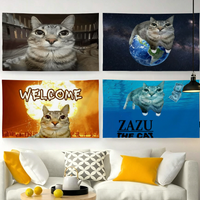 Funny Cat Zazu Cute Meme flag For Garden Party Living Room Home Balcony Wall Decor Banner Bedroom Outdoor Tapestry