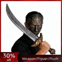 50cm/19.69in Halloween Pirate Knife Retro Crescent Moon PU Props Katanas Cosplay Collectible Game Peripherals Model Outdoor Toys