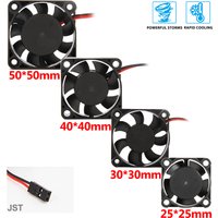 25/30/40/50mm RC Fan 5-12V DC Heat Sink High Wind Rapid Cooling Max 16380RPM 30/60/120/150A ESC 36/42mm 3650 Motor Car Parts