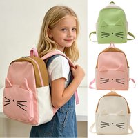Cartoon Children Girls School Backpack Cute Cat Kids Kindergarten Bags Portable Child Primary Backpack School Bag for Boys