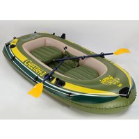 Duty 2 Person Inflatable Fishing Kayak PVC Heavy Portable Stable Self Bailing Oars Included Air Pump Included Boat Inflatable