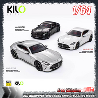 NZG Kiloworks Diecast Alloy Car Model Mercedes Amg Gt 63 1:64 Scale Hightech Silver Metallic Collectible For Car Enthusiasts toy