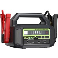 YESPER 12V/24V 6000A Démarreur de batterie : Station d'alimentation 36400mAh + LED 3 modes, pour moteurs essence/diesel, voitures et bateaux, -40 ° C~60 ° C