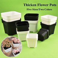 5-10PCS Quality Thicken Square Flower Pot ,Succulents Plant Flowerpots Nursery Grow Container Cactus Pot Planter Garden Supplies