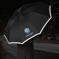Automatic Umbrella with Reflective Stripe Reverse Led Light Umbrella For Volkswagen VW Golf Polo Tiguan Passat Touareg Magotan T