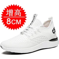 Men Breathable Height Increase Shoes Lightweight Sneakers Invisible Height Increase Shoes 8cm Breathable Mesh Sneakers10cm