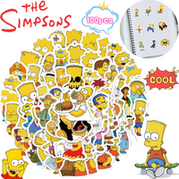 The Simpsons Homer Marge Bart 100 stickers high-quality cartoon graffiti printed creative DIY notebook desktop decoration gift