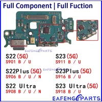 Usb Dock Charger Port for Samsung Galaxy S22 S23 Plus Ultra S901 S906 S908 S911 S916 S918 B U N Charging Board Module