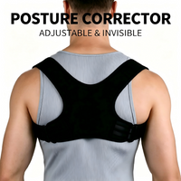 Adjustable Posture Corrector, Invisible Back Support Brace for Men Women, Relieve Neck Shoulder Back Pain, Improve Posture