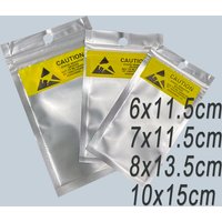 Aluminum Foil Battery ESD Electronic Component Cable Packaging Anti-Static Self Sealing Shielding Bag Frosted Translucent