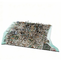 93123PCS MOC Architecture Midtown Manhattan New York City Model Custom Building Blocks DIY Assembly Display Gift Collectible Set