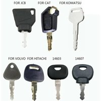 7pcs KEY PLANT EXCAVATOR EQUIPMENT KEY SET FOR JCB CAT VOLVO 14603 14607 Hitachi