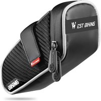 AliExpress West Biking WEST BIKING Waterproof Bicycle Saddle Bag MTB Road Bike Saddlebags Reflective Striped Bicycle Tool Holder Bag MTB Accessories