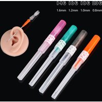 50/10PCS Sterilized Catheter Piercing Needles Supply Professional Piercing Stores Home Nose Lip Ear Eyebrow Body Piercing Needle