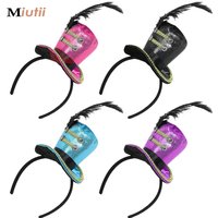 Kids Vintage Fascinator Mini Top Hat Exquisite Feather Decor for Halloween Tea Party Children Costume Circus Ringmaster Headwear