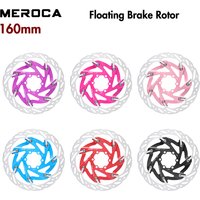 MEROCA Bicycle Brake Disc 160MM 6bolts Bike Floating Rotor Durable Bicycle Disc Brake Rotors Bike Hydraulic Brakes Rotors