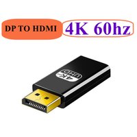 4K 60HZ/4K/1080P DisplayPort to HDMI-compatible Adapter Cable 1080P DP to HDMI-compatible Video Audio Converter For PC TV Laptop